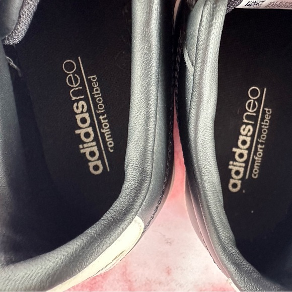 ADIDAS Women's Courtset B74560 White Black Lace-Up Sneaker Shoes Size 5 - Picture 12 of 15